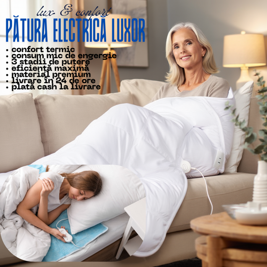 Pătură Electrică INTELIGENTĂ CU MOD AUTOMAT