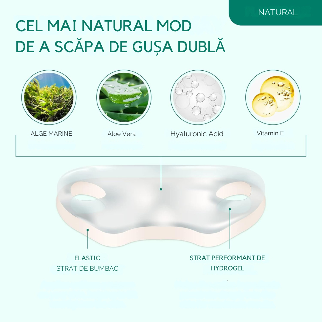 PACHET  PROFESIONAL Mască Colagen ANTI-DUBLĂ-BĂRBIE