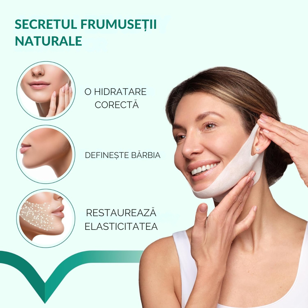 PACHET  PROFESIONAL 1+1 Mască Colagen ANTI-DUBLĂ-BĂRBIE