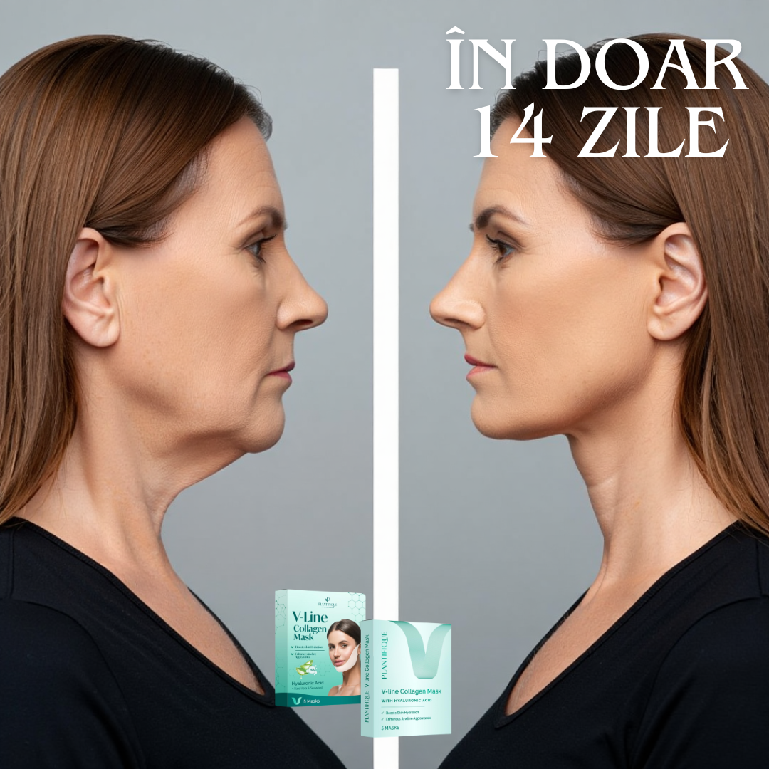PACHET  PROFESIONAL 1+1 Mască Colagen ANTI-DUBLĂ-BĂRBIE