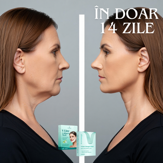 PACHET  PROFESIONAL 1+1 Mască Colagen ANTI-DUBLĂ-BĂRBIE