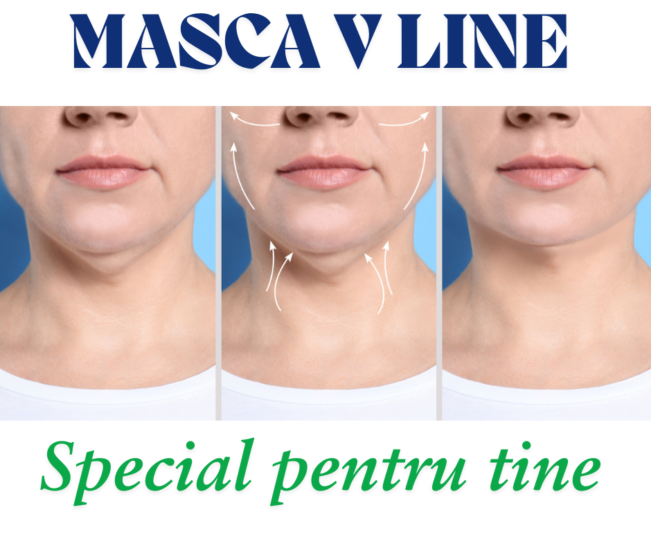 PACHET  PROFESIONAL 1+1 Mască Colagen ANTI-DUBLĂ-BĂRBIE